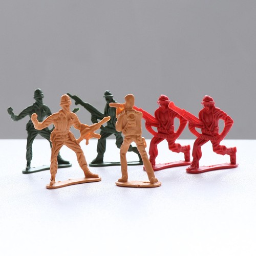 100x green plastic toy - green,