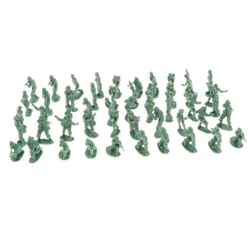 Lot 100 green men toys - lot, for