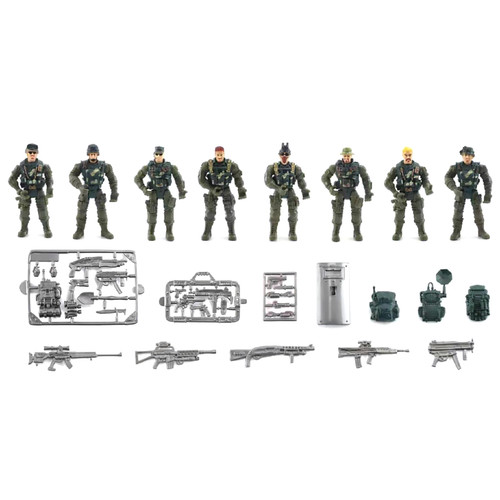 8pcs set swat military - military, army