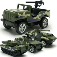 4PCS Military Toys Set Diecast