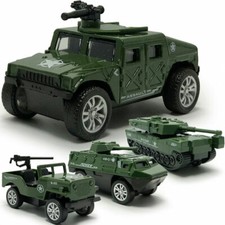 4PCS Military Vehicle Playset