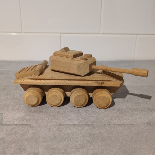 Wooden army tank toy - army, for