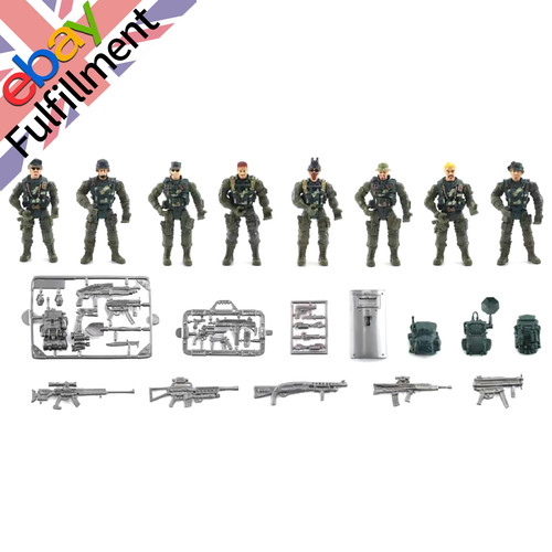 8pcs set swat military army - 8pcs/set,