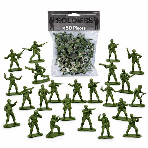 50x toy soldiers green - 50x,