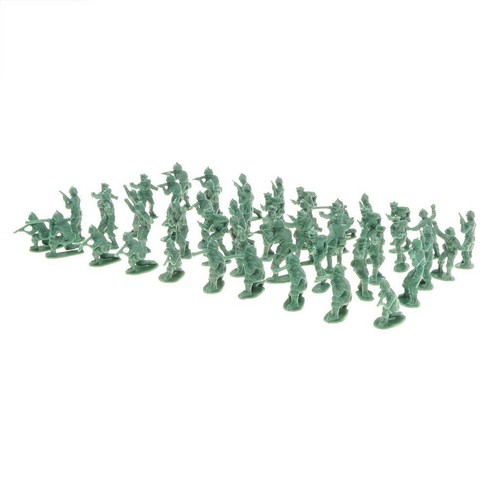 Lot 100 plastic green army - lot,