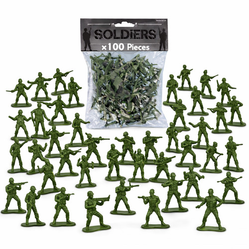 100x toy soldiers green - toy,