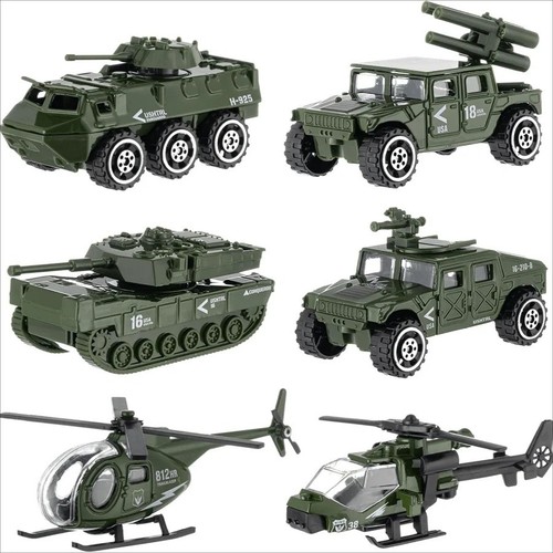 6pcs military vehicle playset - 6pcs,