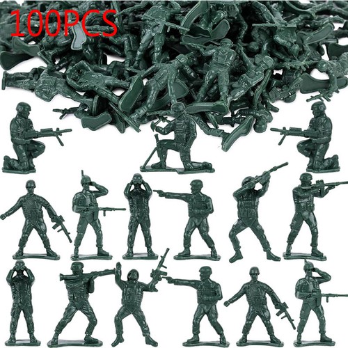 100x toy soldiers green - 100x,