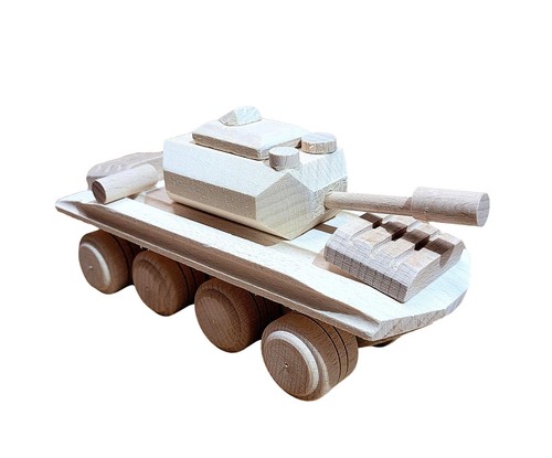 Wooden army tank toy - army, for