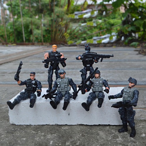 Toy army men set - 6x,
