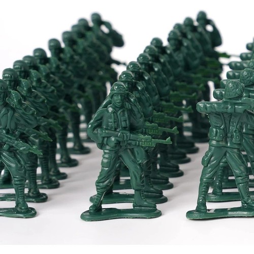 30x toy soldiers green - toy, plastic