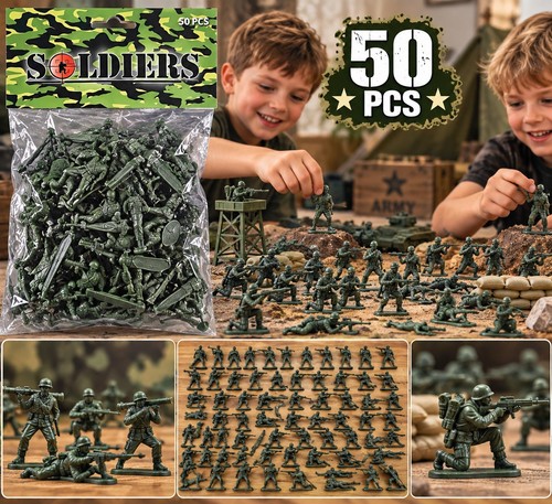 50x toy soldiers - 50x, plastic